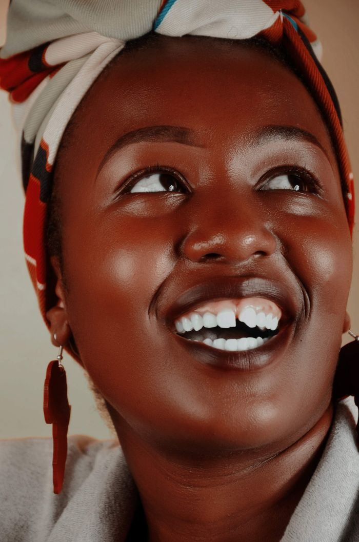Smiling patient
